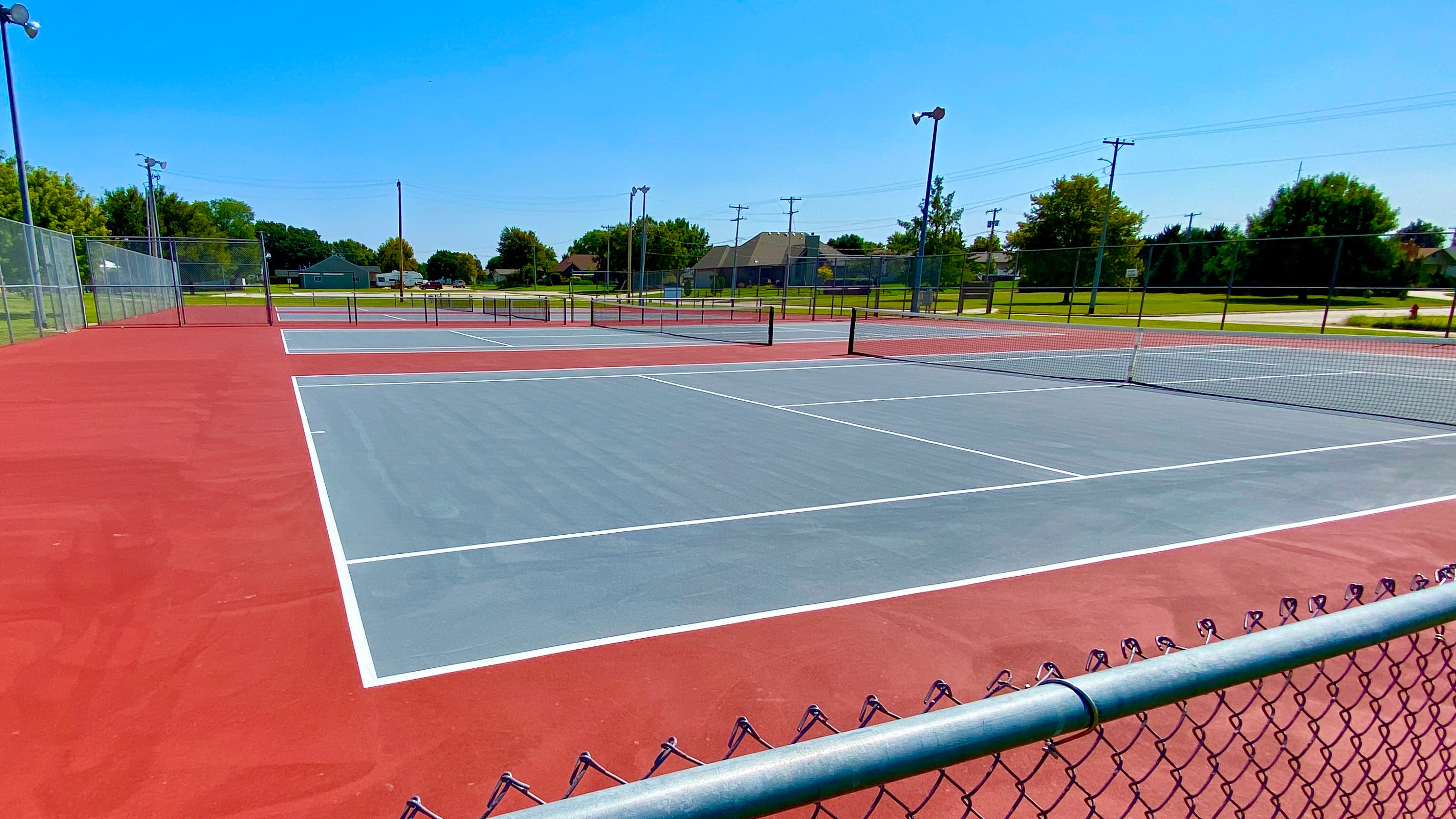 Pickleball and tennis courts